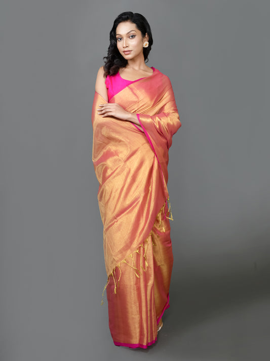 Tissue Cotton Tissue Saree