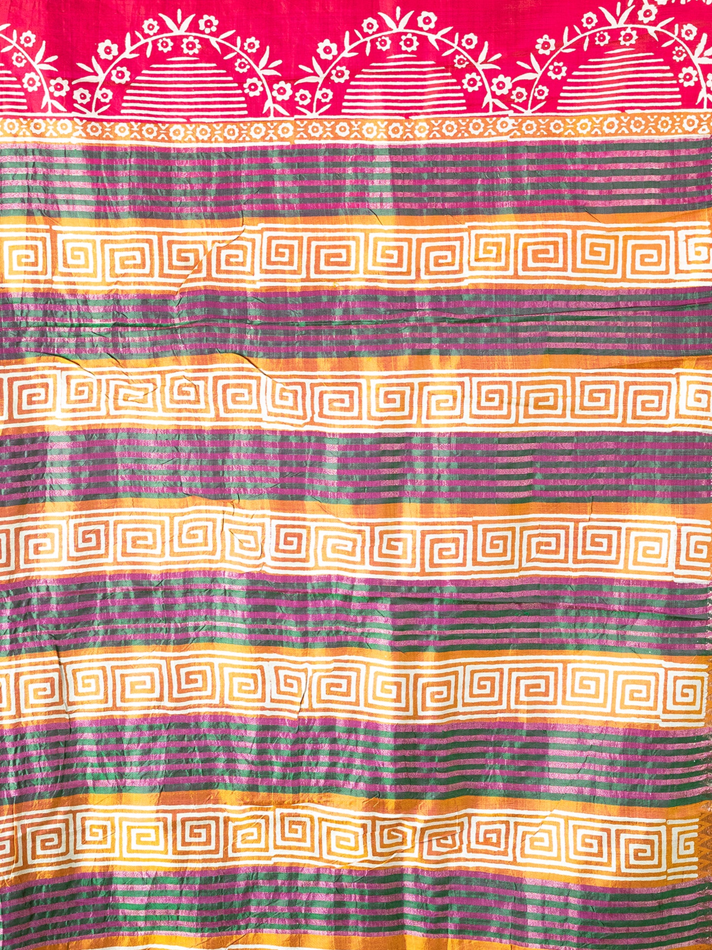 Red Murshidabad Silk