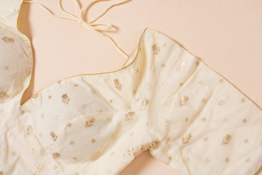 Pakhna off white party wear Blouse