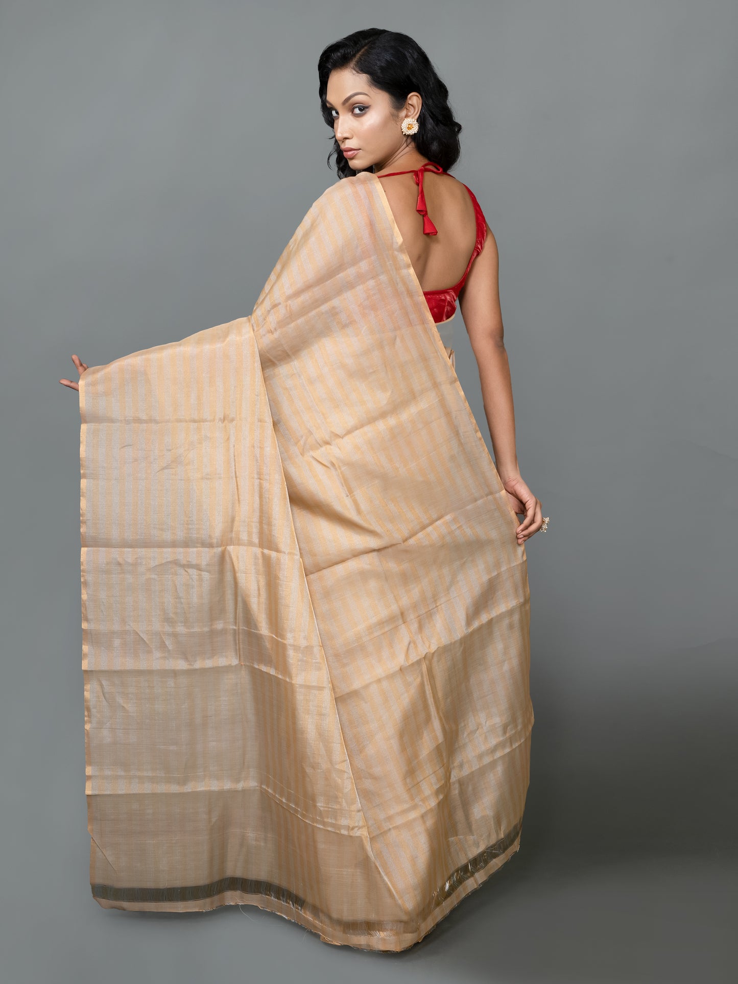Chanderi Tissue Stripe