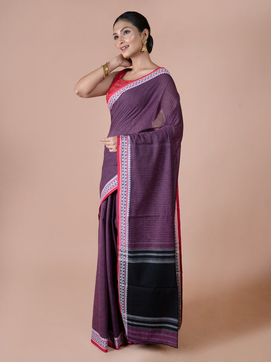 Jam Colour Dhanekhali Saree