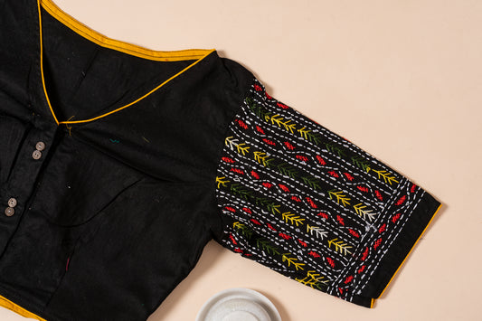 Pakhna hand Kantha stitch blouse