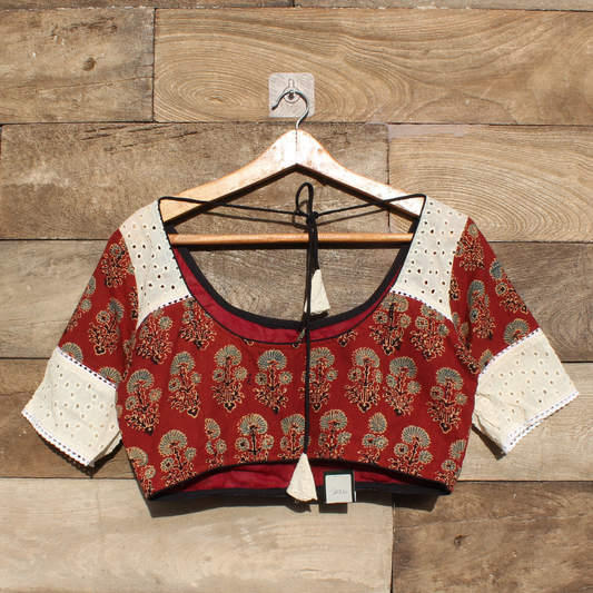 Ajrakh hakoba Blouse