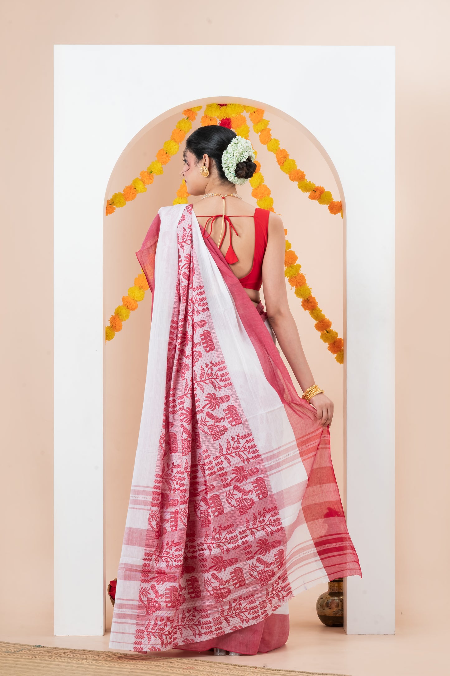 Pure Cotton Dhonekhali Saree