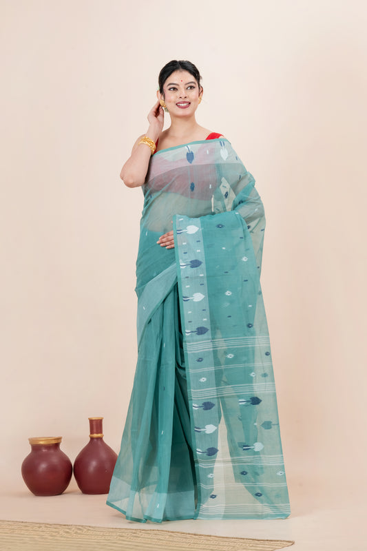 Pure cotton jamdani Saree