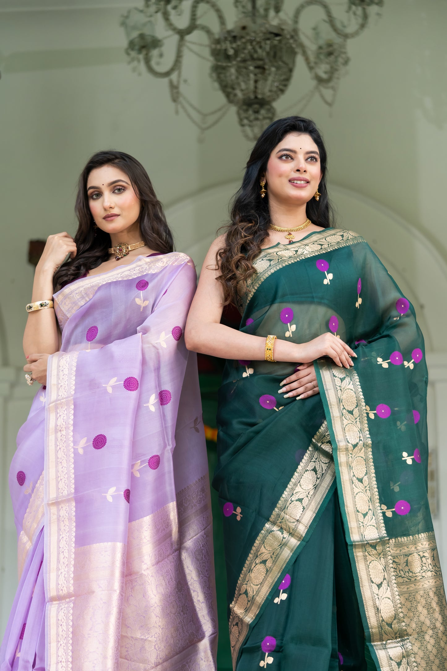 Pure Kora Banarasi saree