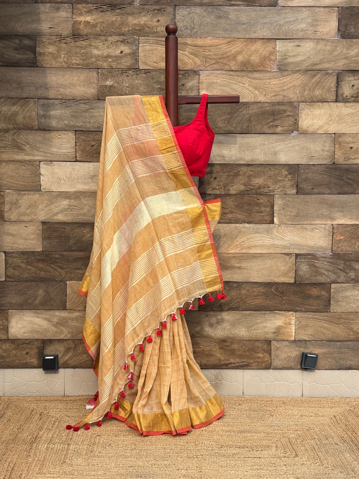 Cotton tissue saree
