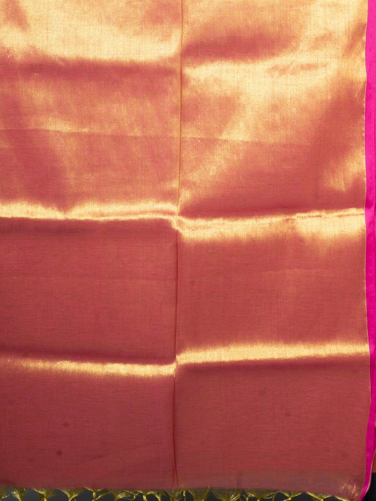 orange handwoven pure cotton saree