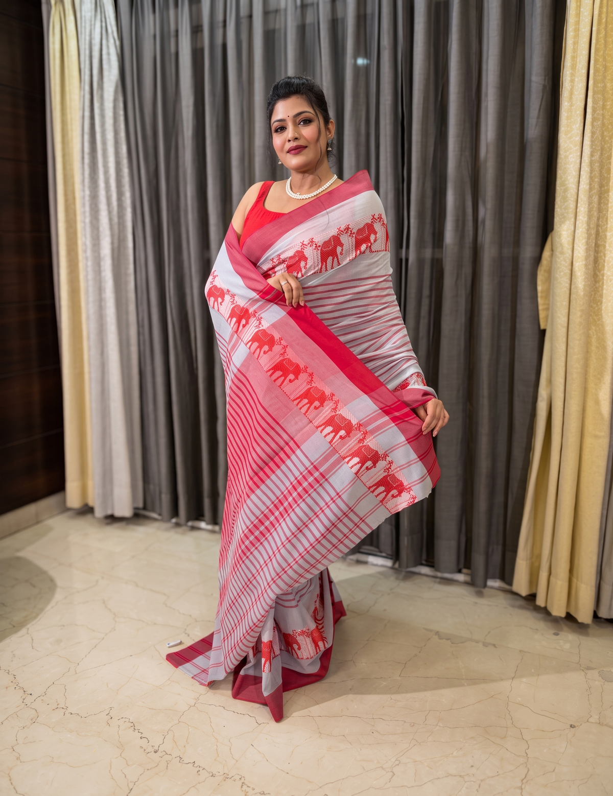Pure Cotton Dhonekhali Saree