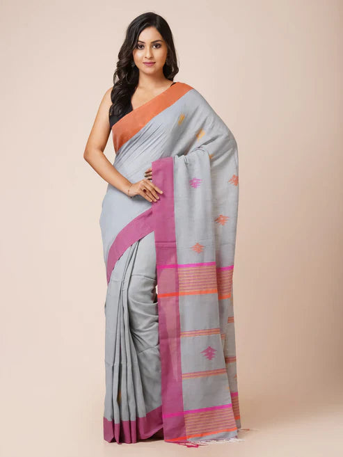 A Guide to Bengal Handloom Sarees: Pure Cotton, Dhonekhali & Jamdani by Pakhna