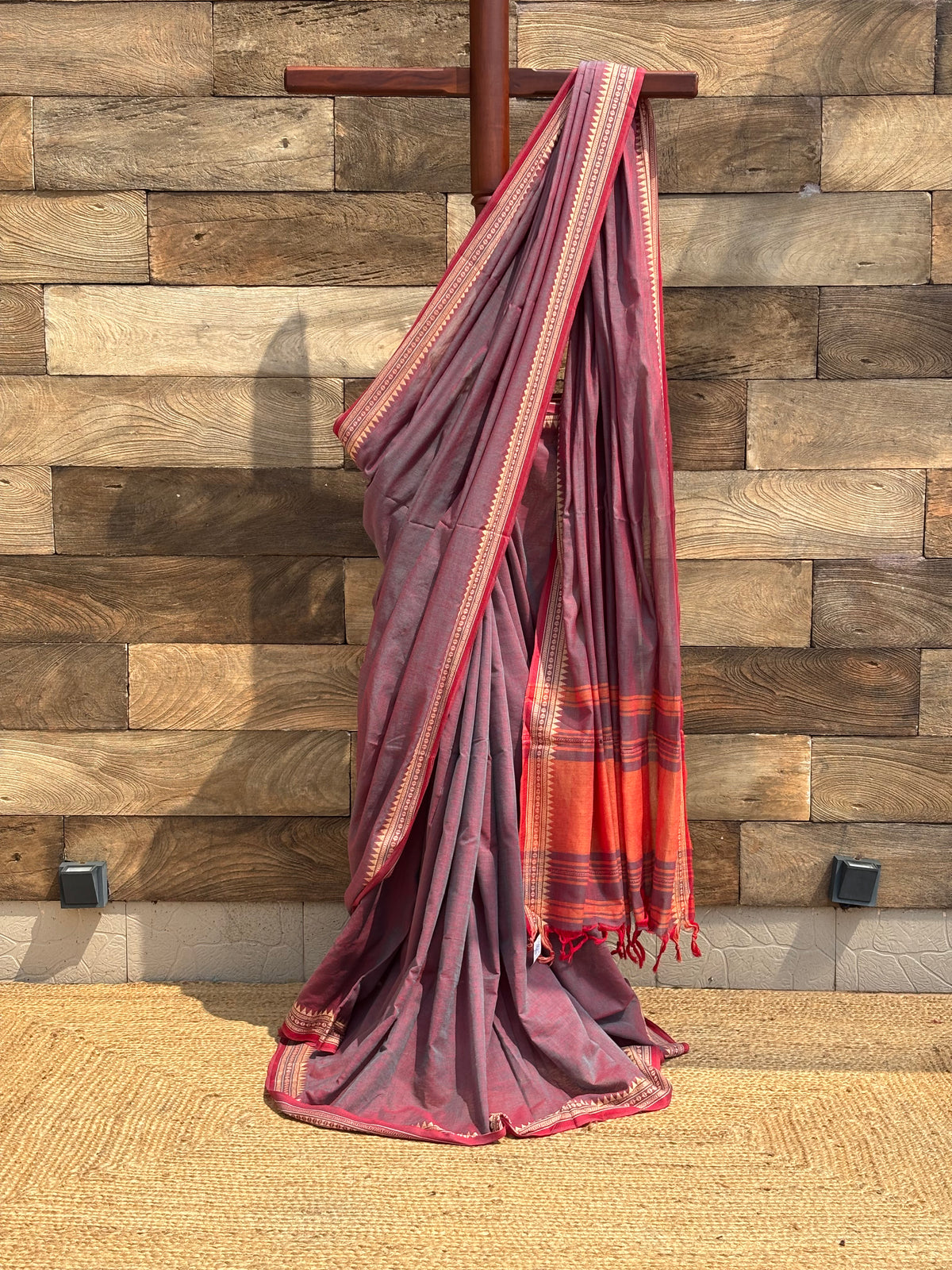 Pure Cotton Dhonekhali Saree 3