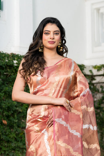 Pakhna pure tissue  Banarasi  saree with Sona Rupa zari