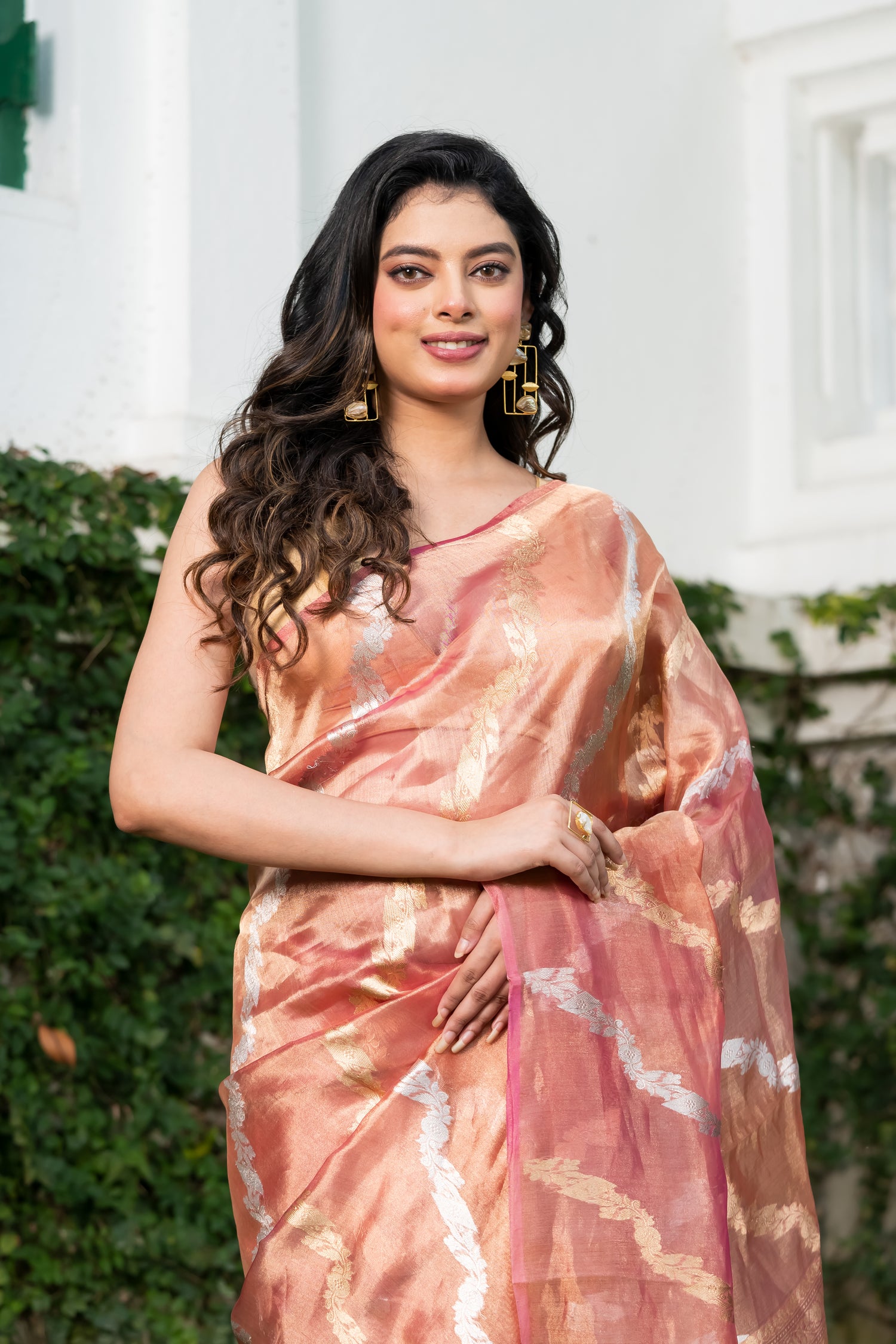 Pakhna Pure Tissue Banarasi  Saree with Sona Rupa Zari