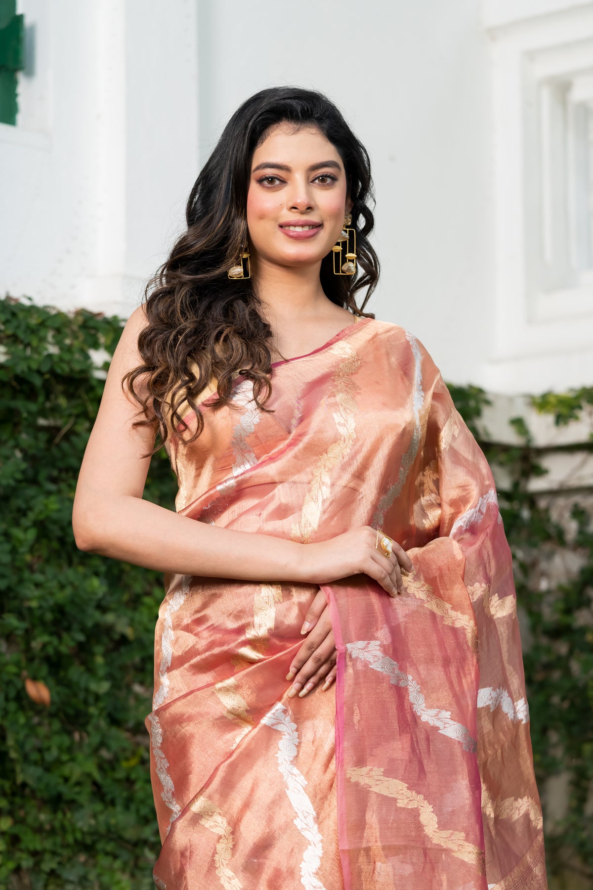 Pakhna Pure Tissue Banarasi  Saree with Sona Rupa Zari