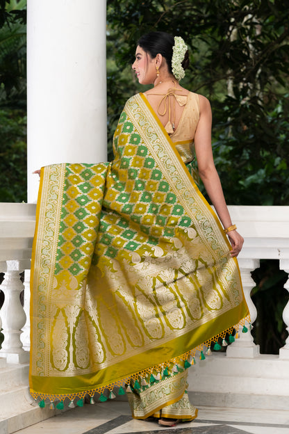 Pakhna  semi Mashru saree