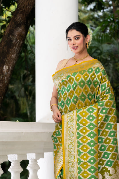 Pakhna  semi Mashru saree