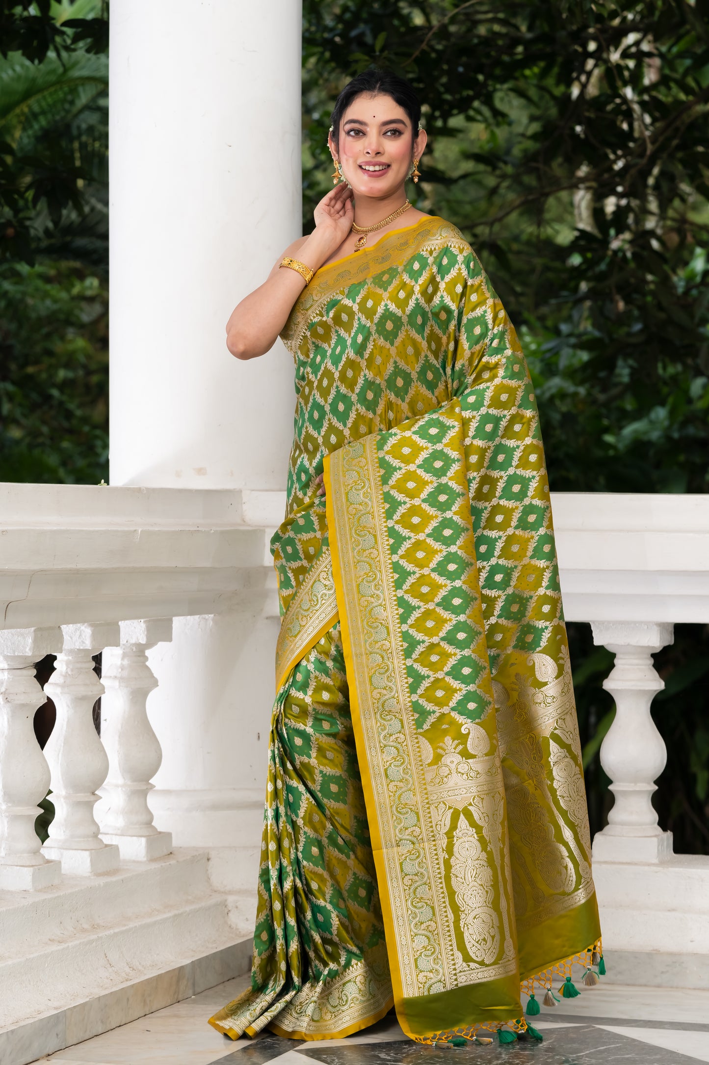 Pakhna  semi Mashru saree