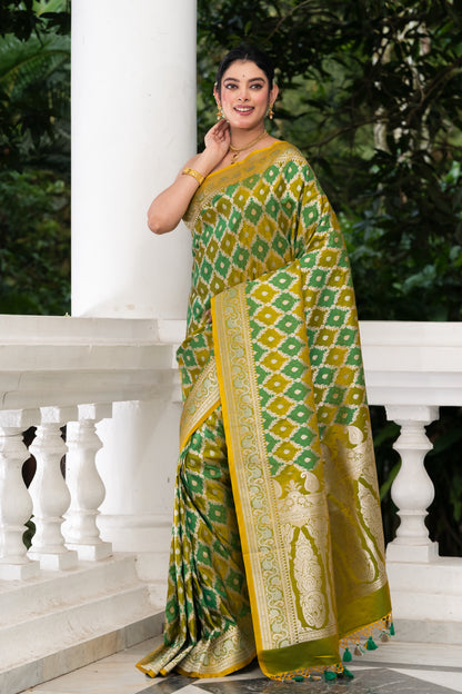 Pakhna  semi Mashru saree