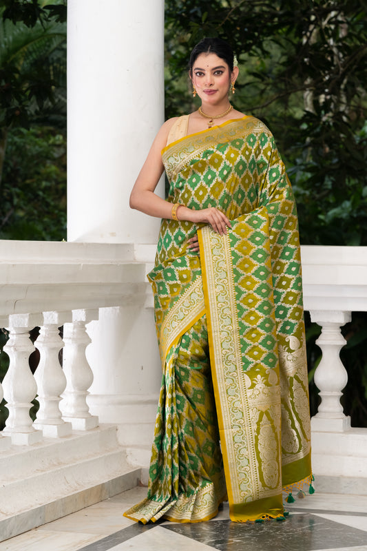 Pakhna  semi Mashru saree