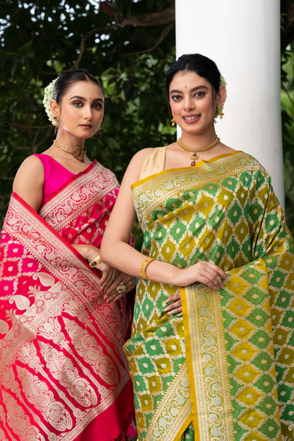 Pakhna  semi Mashru saree