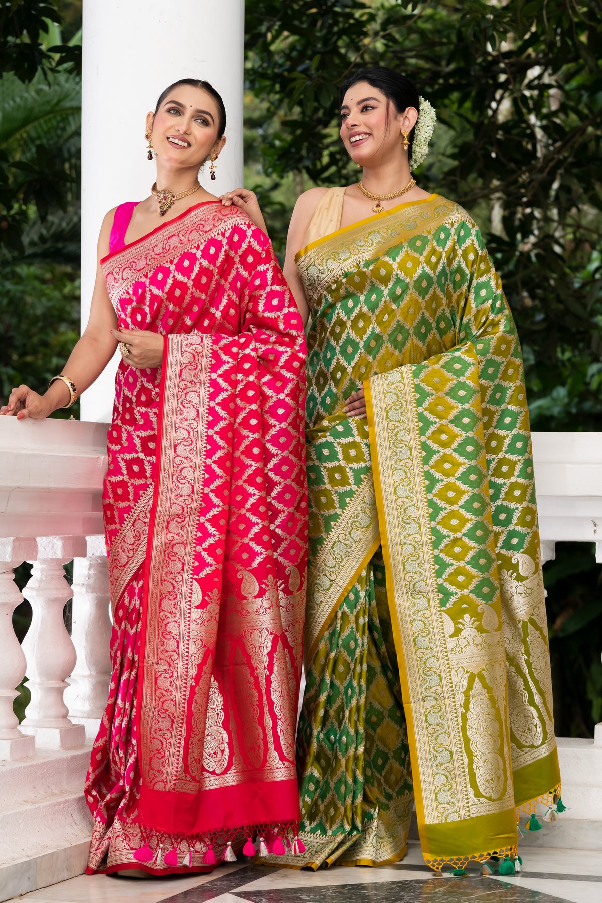 Pakhna Semi Mashru Silk Banarasi Saree