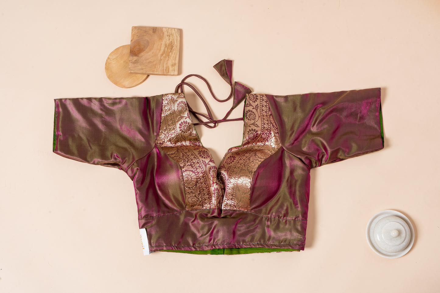 Pakhna Benarasi border blouse