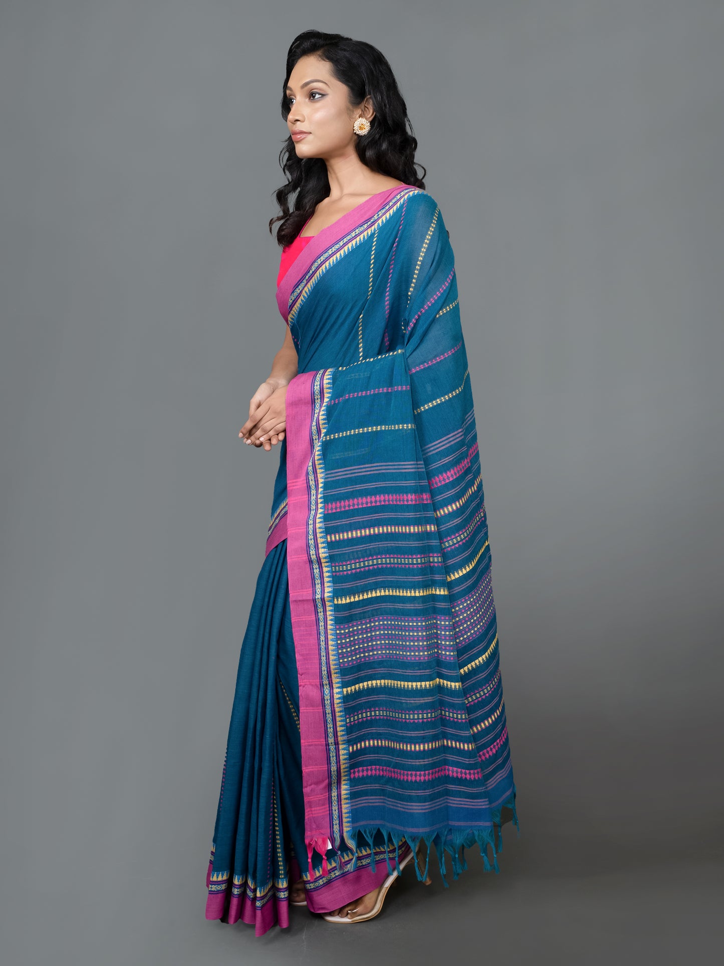 Indibliss  Begumpuri Cotton Saree