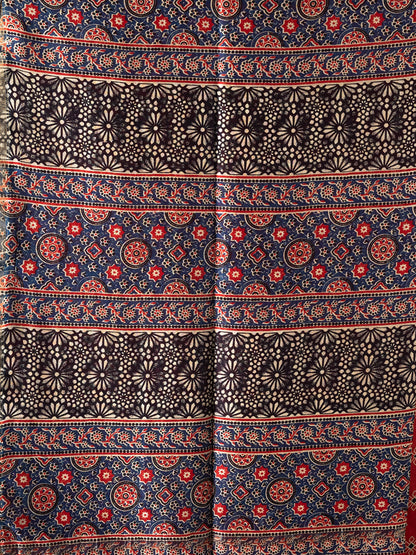 Red Chanderi Silk Saree