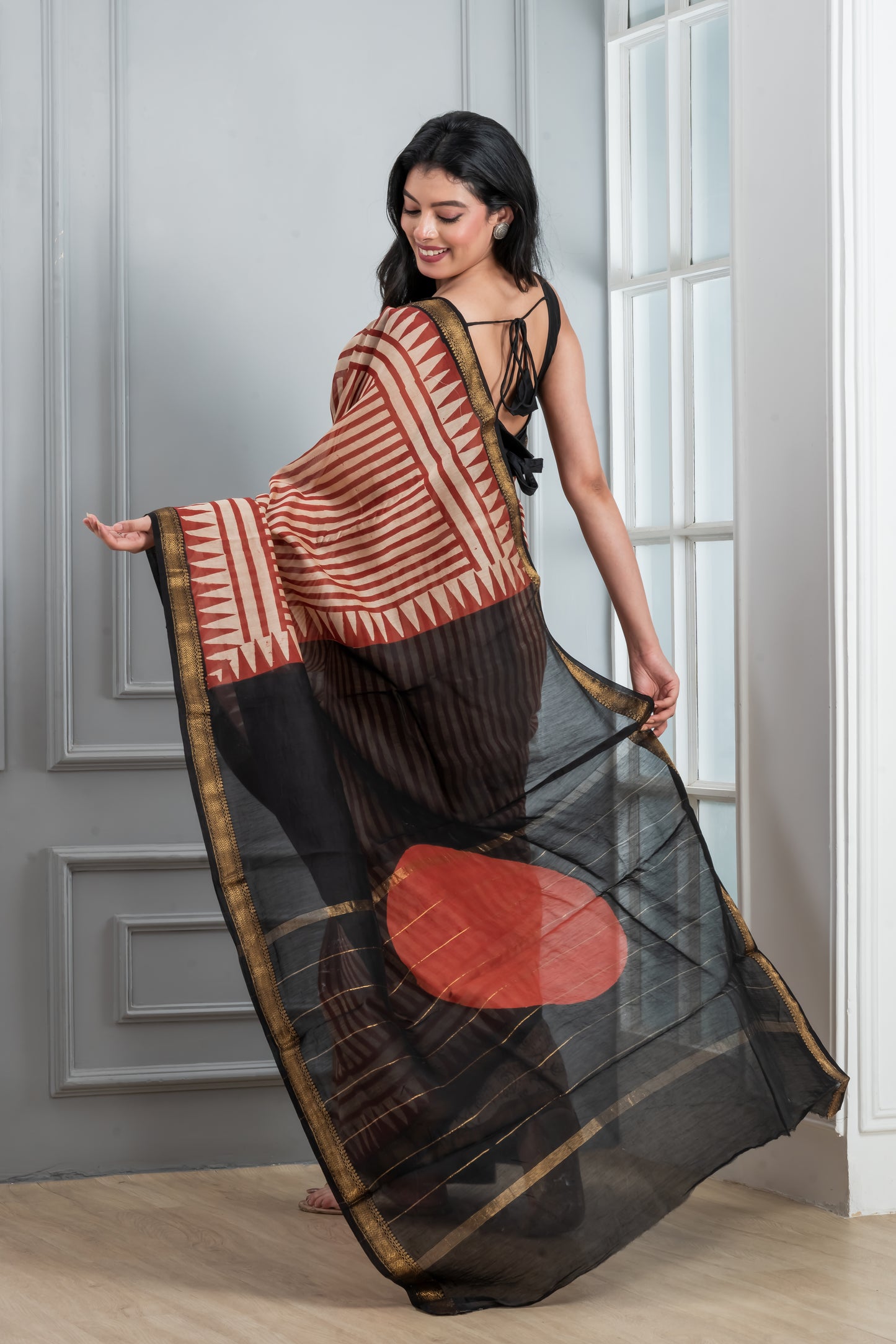Maheshwari Silk Cotton Saree