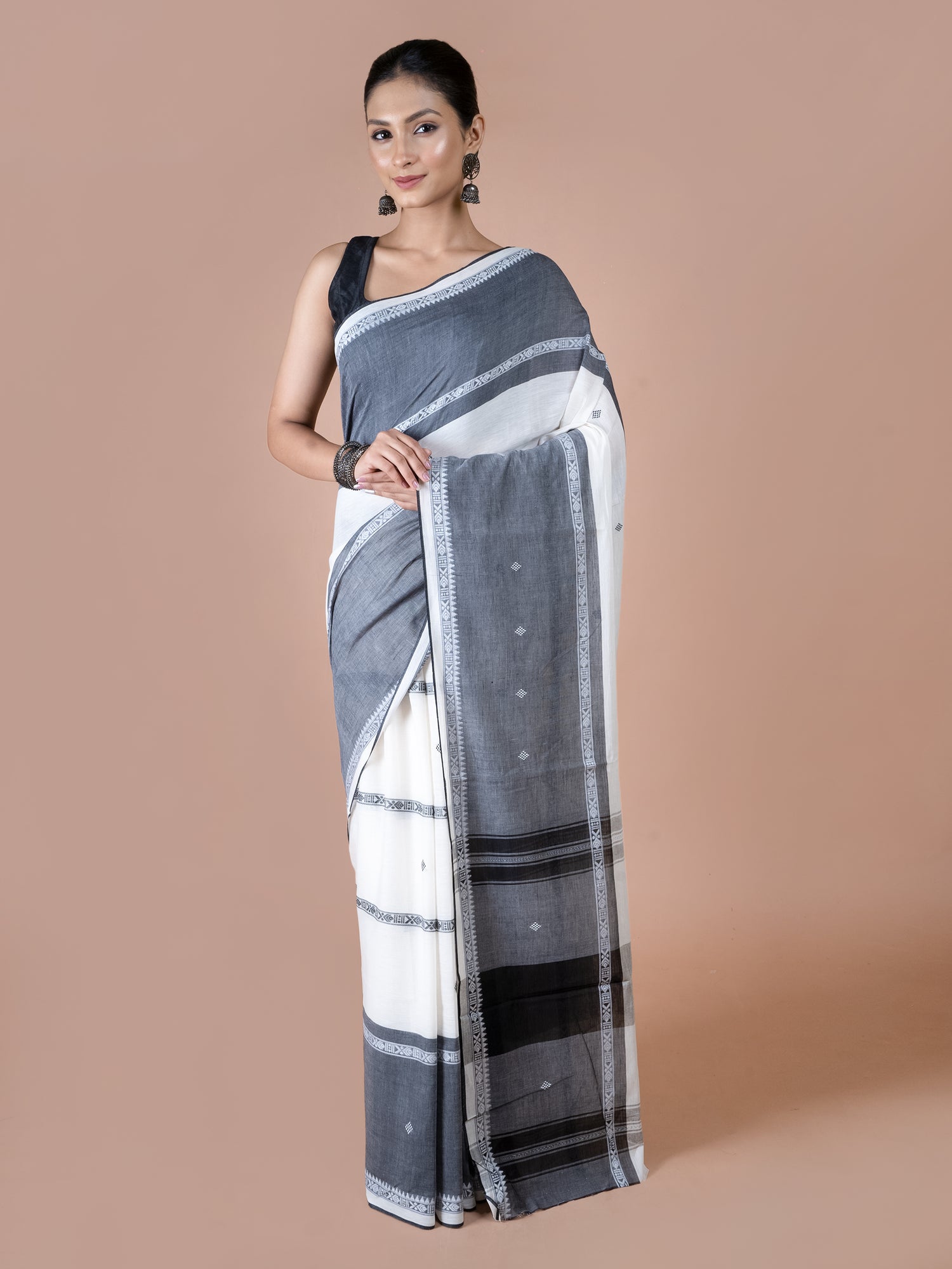 Dust & Loom Dhonekhali Cotton Saree