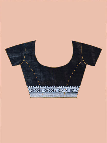 Charcoal Dhonekhali Cotton Saree
