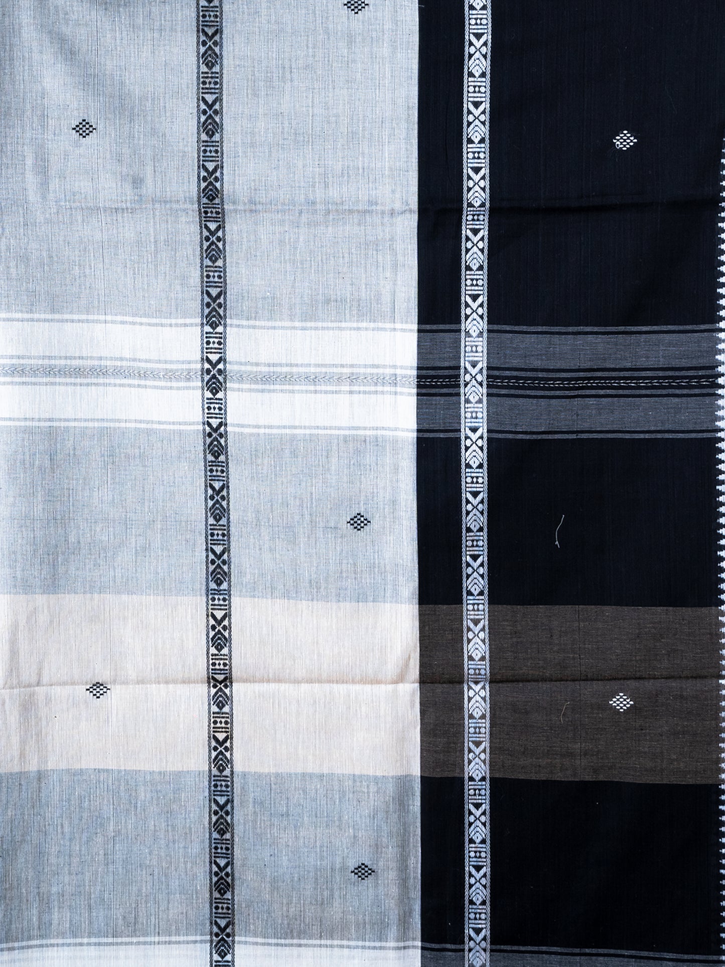 Charcoal Dhonekhali Cotton Saree
