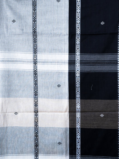 Charcoal Dhonekhali Cotton Saree