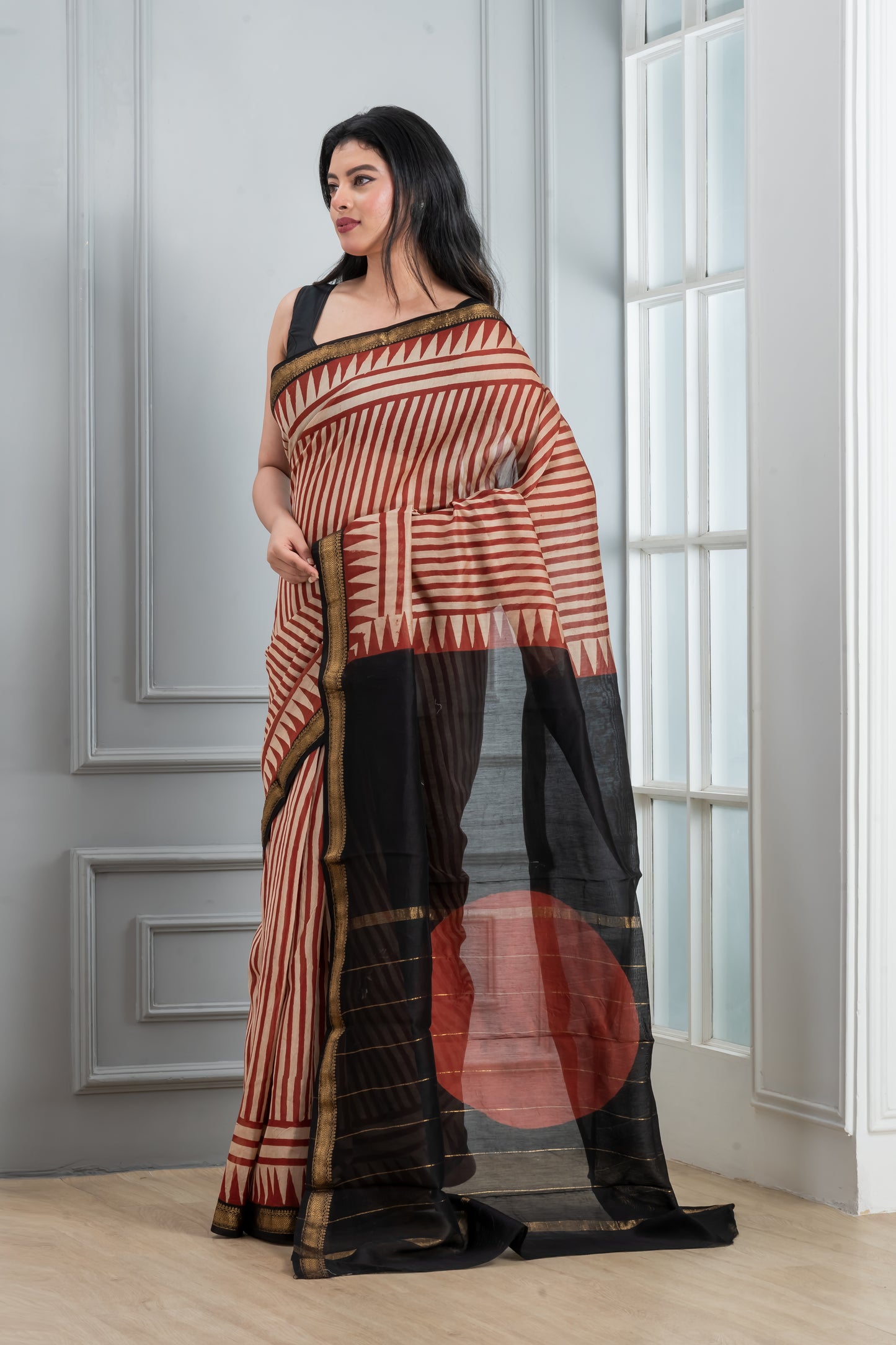 Maheshwari Silk Cotton Saree