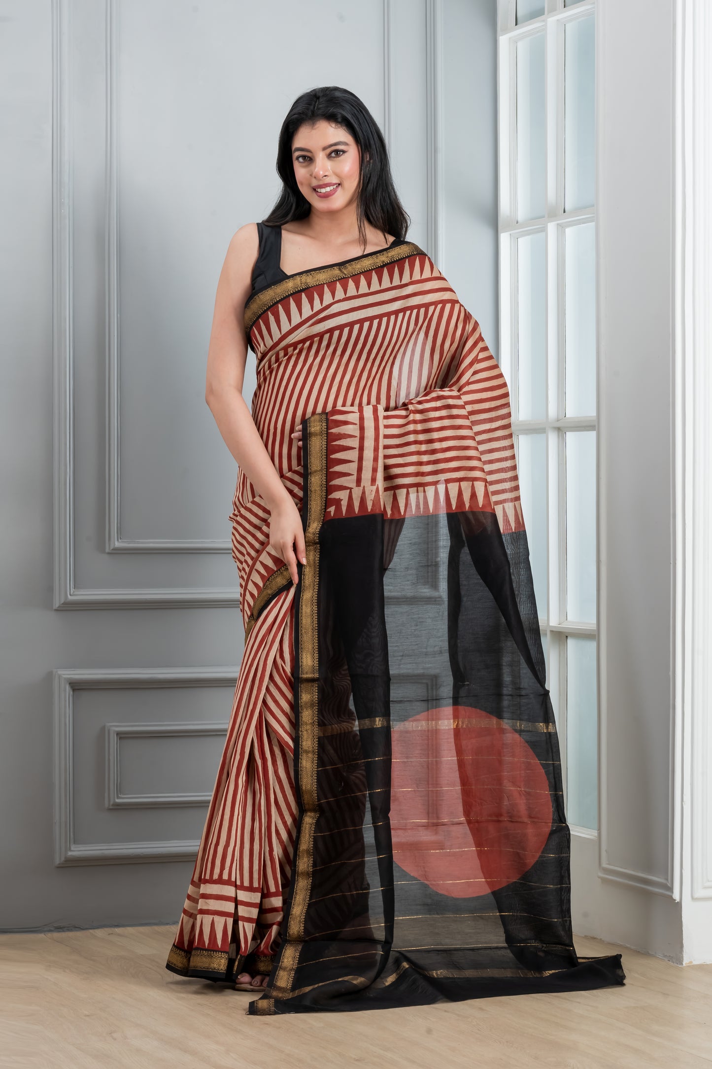 Maheshwari Silk Cotton Saree