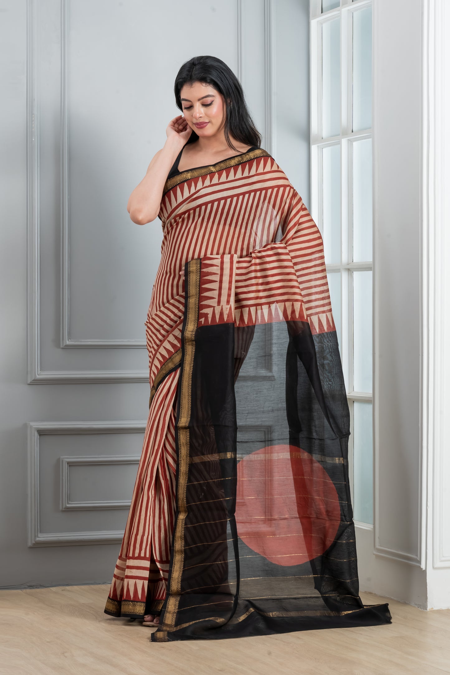 Maheshwari Silk Cotton Saree