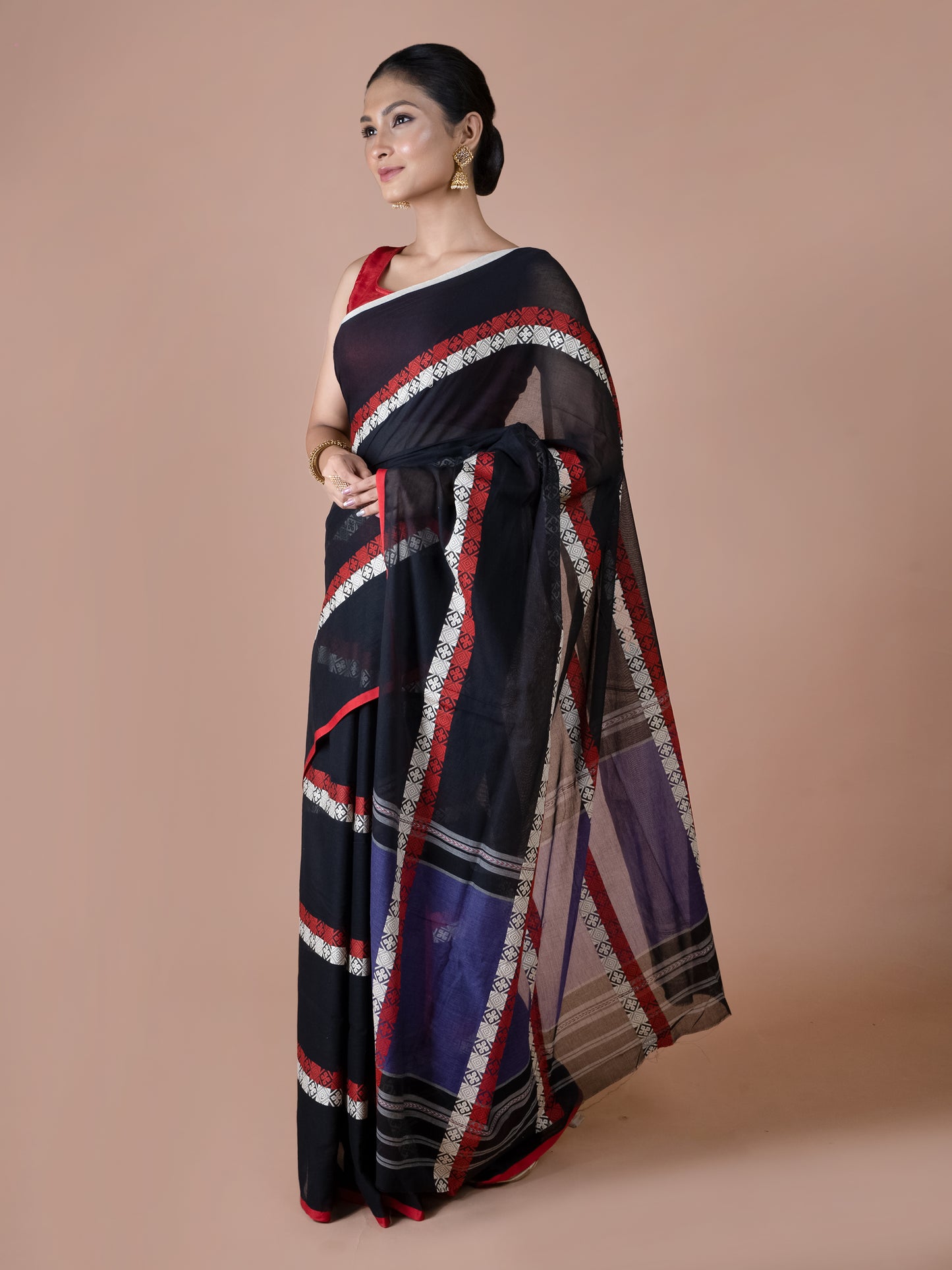 Black Dhonekhali Saree
