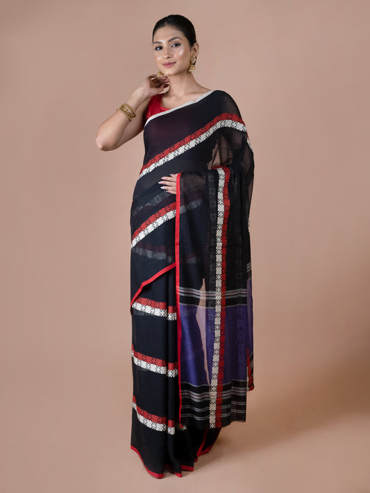 Black Dhonekhali Saree