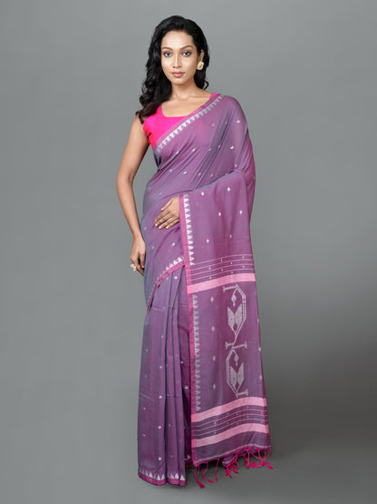 Purple Mist Hazar Buti Jamdani Saree