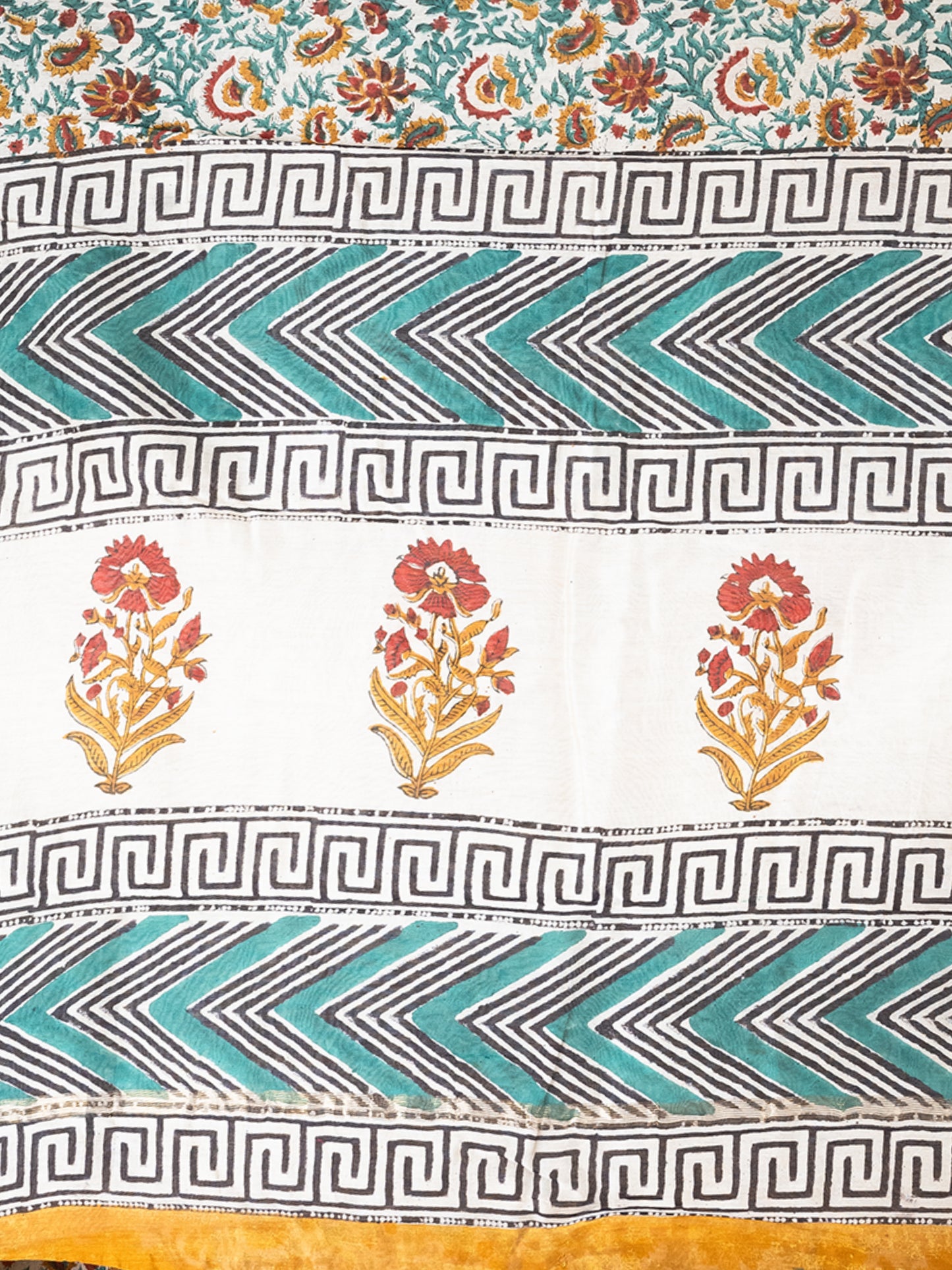 Kalamkari Print Chanderi Silk Saree