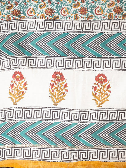 Kalamkari Print Chanderi Silk Saree