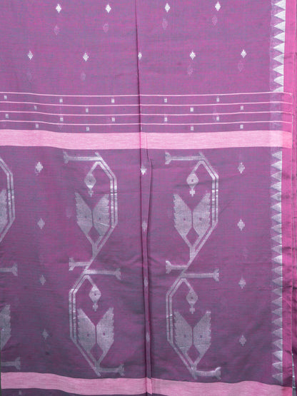 Purple Mist Hazar Buti Jamdani Saree