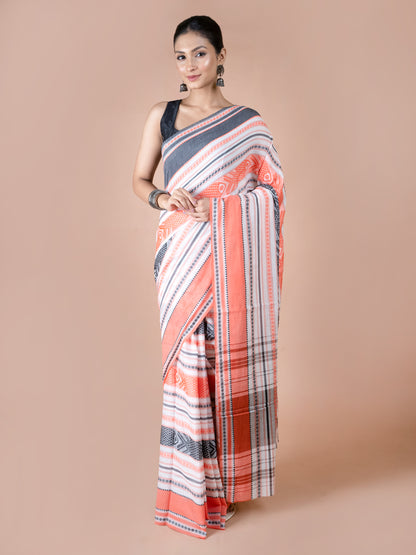 Nokshi Machh Dhonekhali Cotton Saree