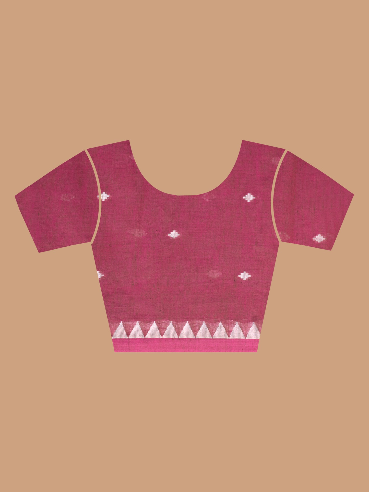 Red Wine Hazar Buti Jamdani Saree