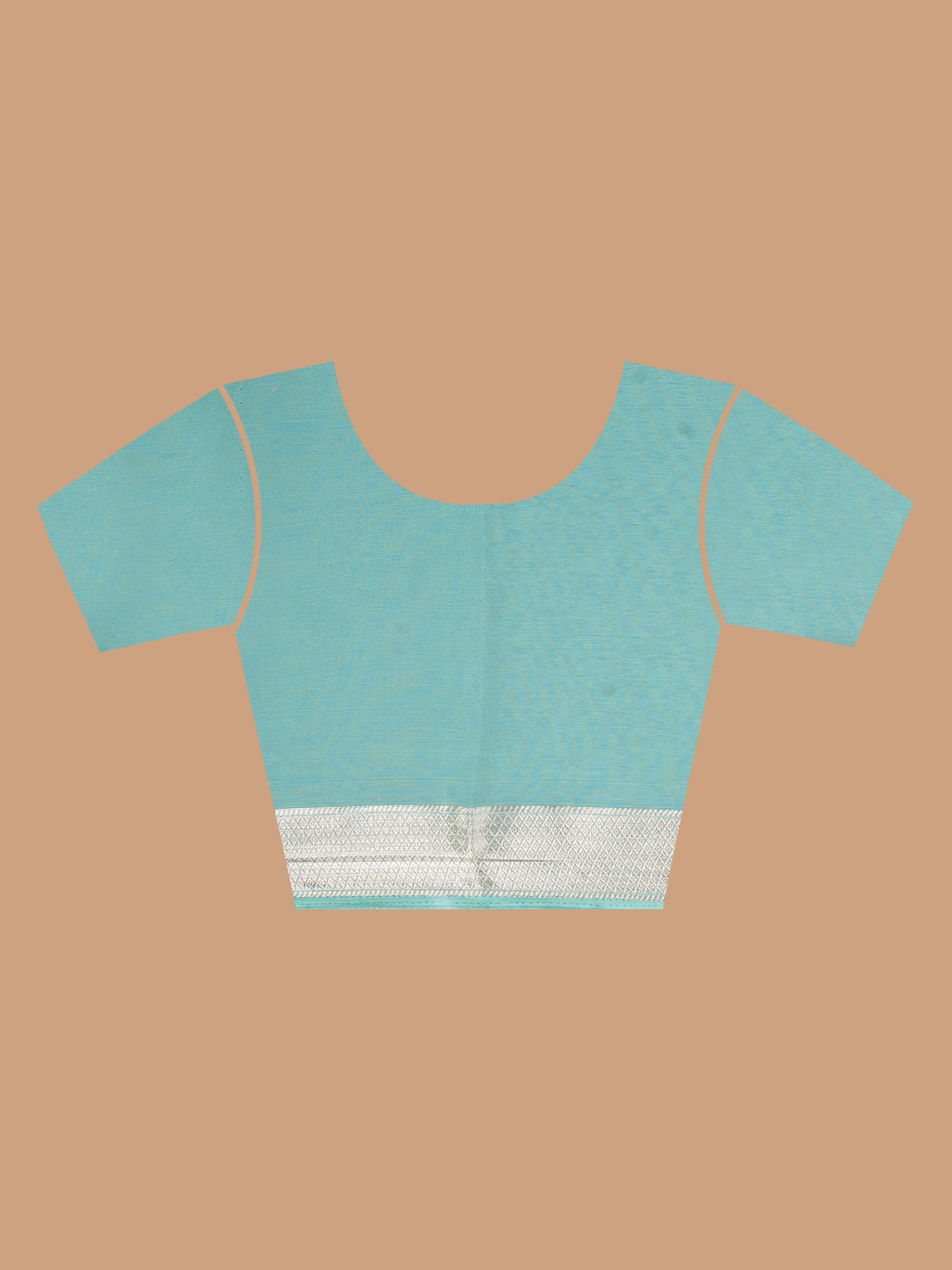 Whispering Blue Fancy Chiffon Benarasi Saree
