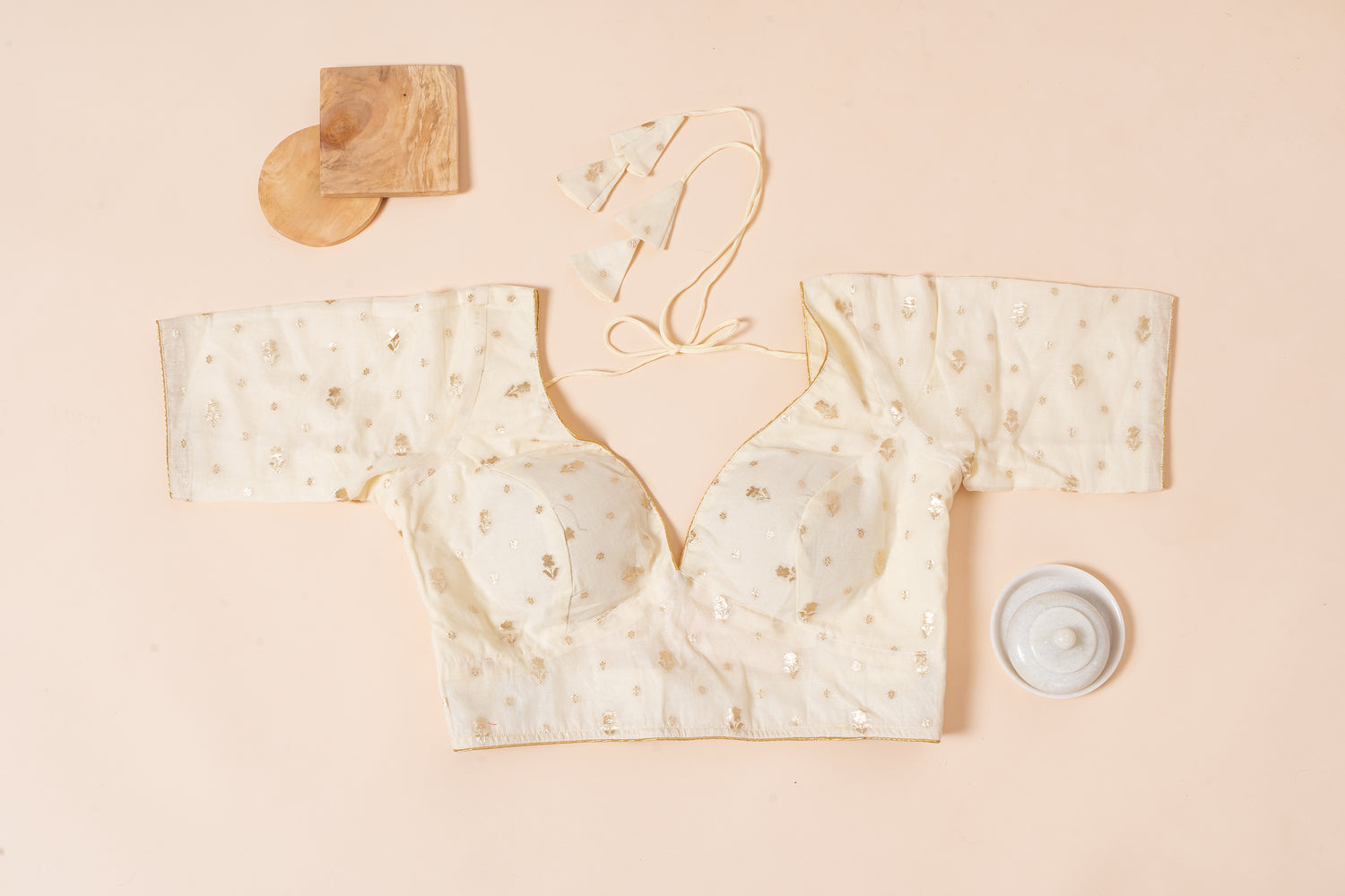 Pakhna off white party wear Blouse