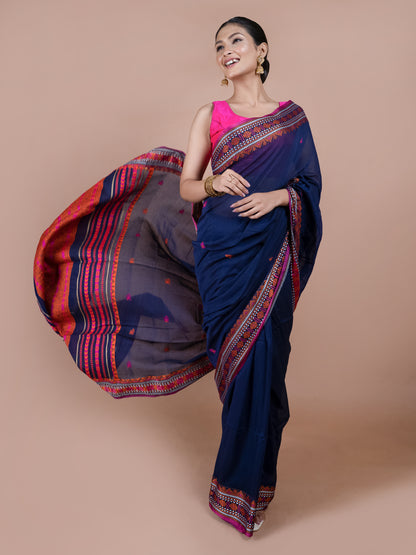 Nelambari Bengal Cotton Saree