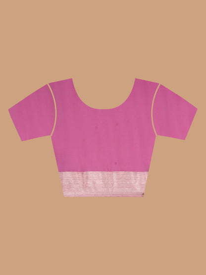 Pink Gulab Fancy Chiffon Benarasi Saree