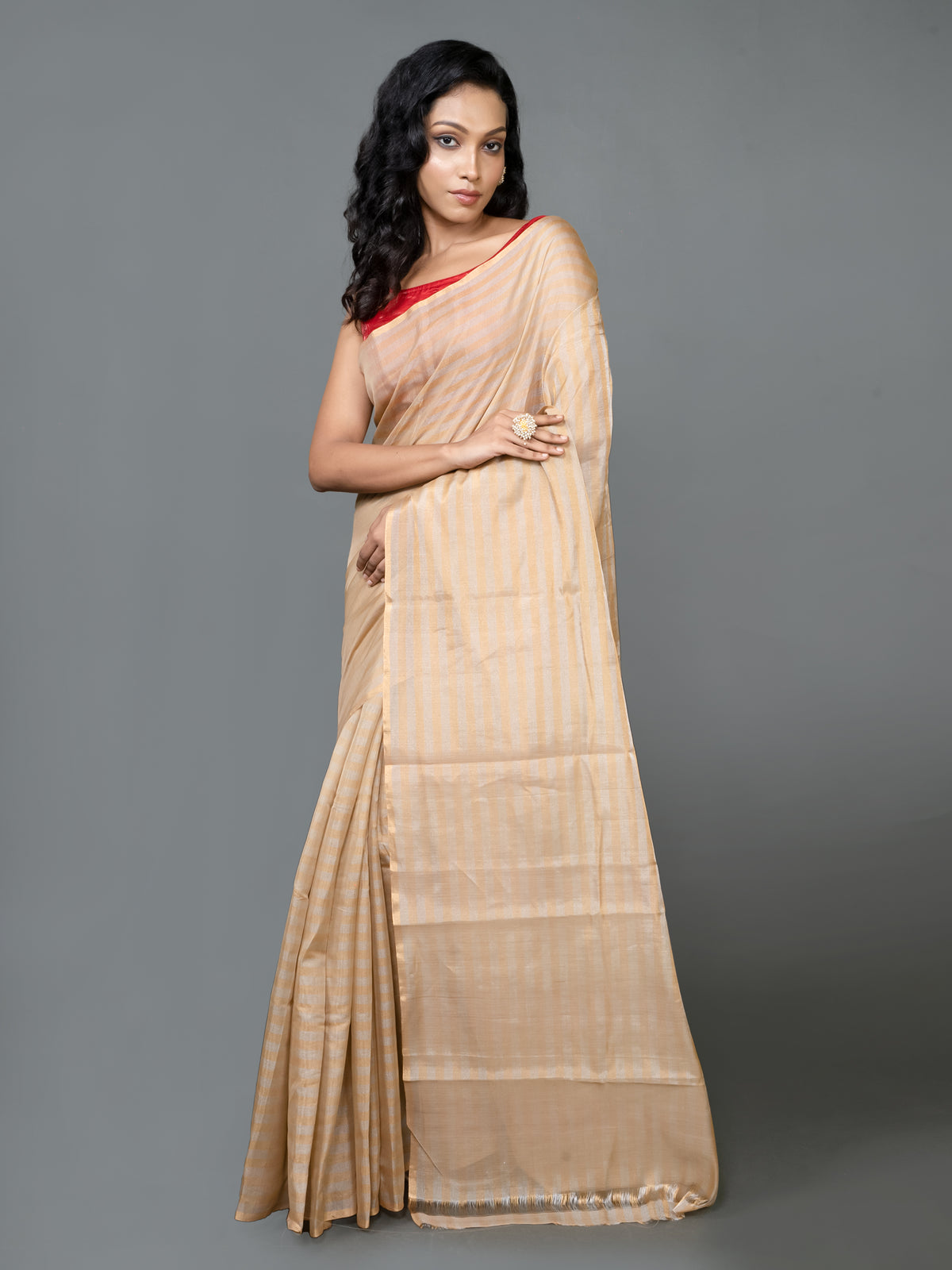 Chanderi Tissue Stripe