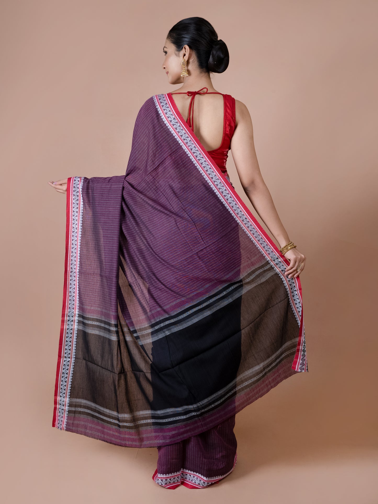 Jam Colour Dhanekhali Saree
